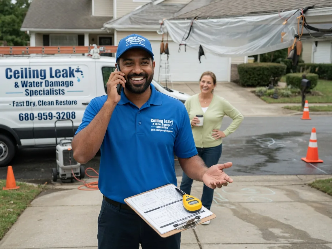 Ceiling Leak Cleanup Joshua, TX FAQs